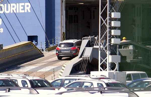 Vehicle Overpass Car Transport Overseas Machine Transportation Sea Freight