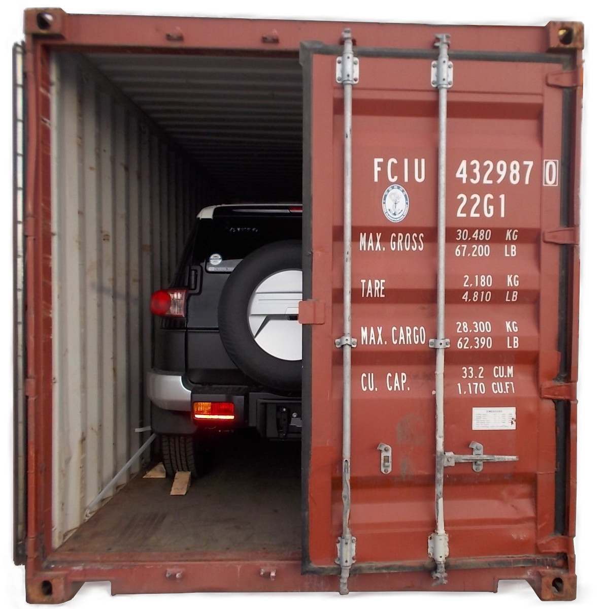 sicher transportieren Container Beladung Umzug mit Autotransport USA