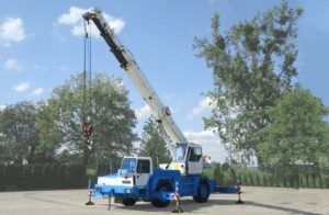 Mobiler Kran teleskopkran Containerstellung