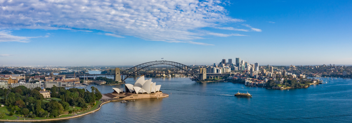 Skyline Sydney - Australien - mit Opernhaus und Harbour Bridge Umzug Berlin - Sydney, Leben in Sydney Umzug Beiladung nach Sydney umzug australien umzug nach australien service umzüge nach australien